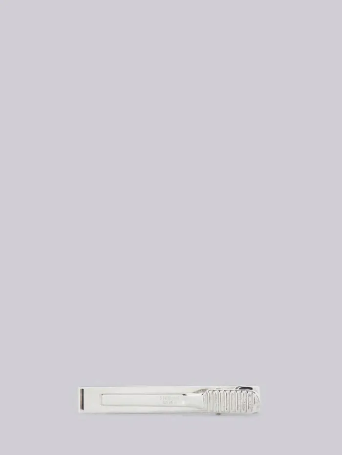 4bar Long Tie Bar Silver Men Thom Browne Neckties 4bar Long Tie Bar Silver Men Thom Browne Neckties