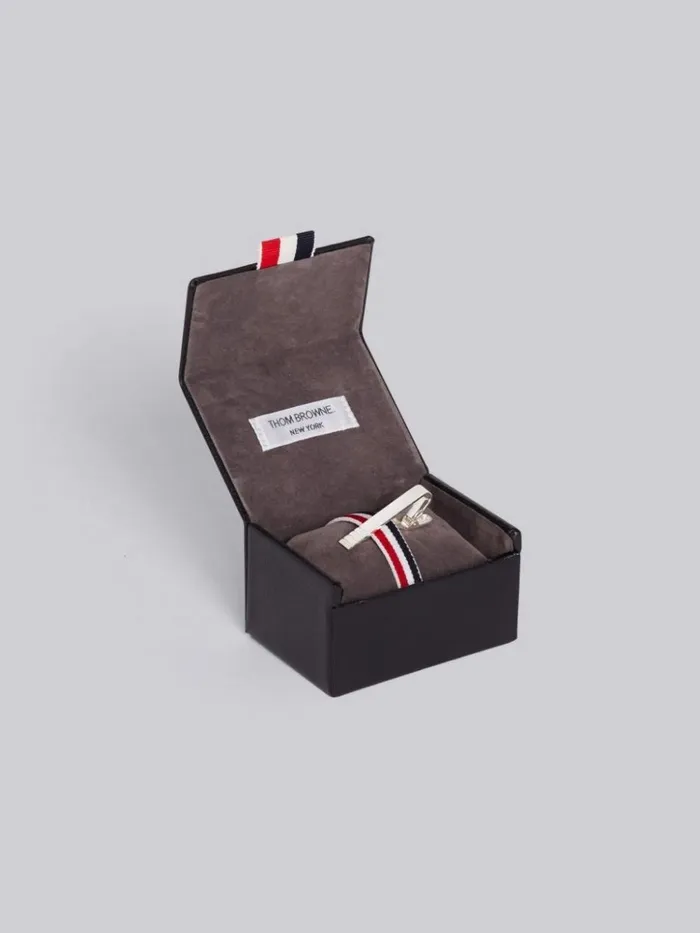 4bar Long Tie Bar Silver Men Thom Browne Neckties 4bar Long Tie Bar Silver Men Thom Browne Neckties