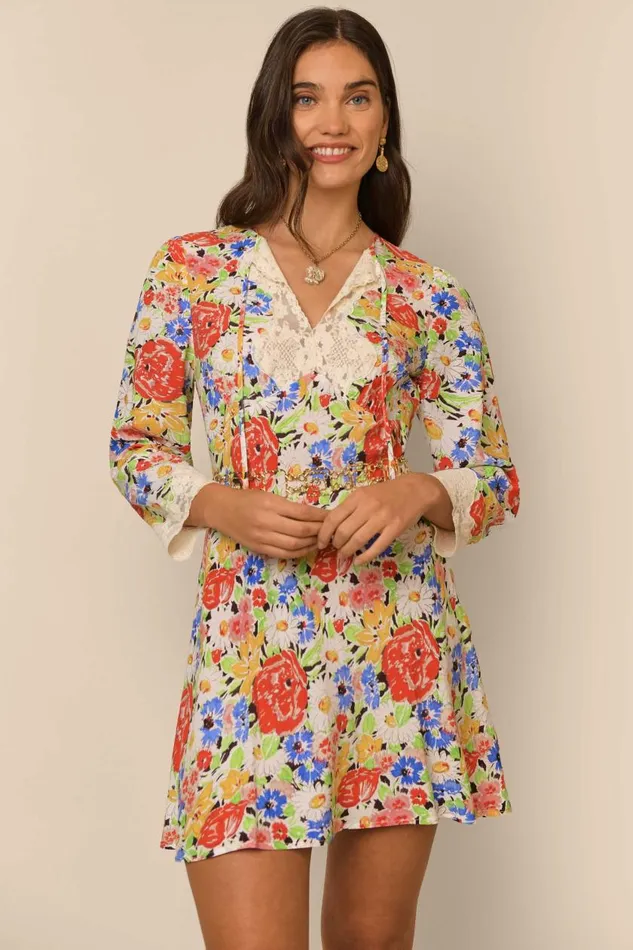 Abrielle Multi Spring Meadow Women RIXO Dresses