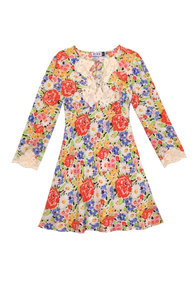 Abrielle Multi Spring Meadow Women RIXO Dresses Abrielle Multi Spring Meadow Women RIXO Dresses