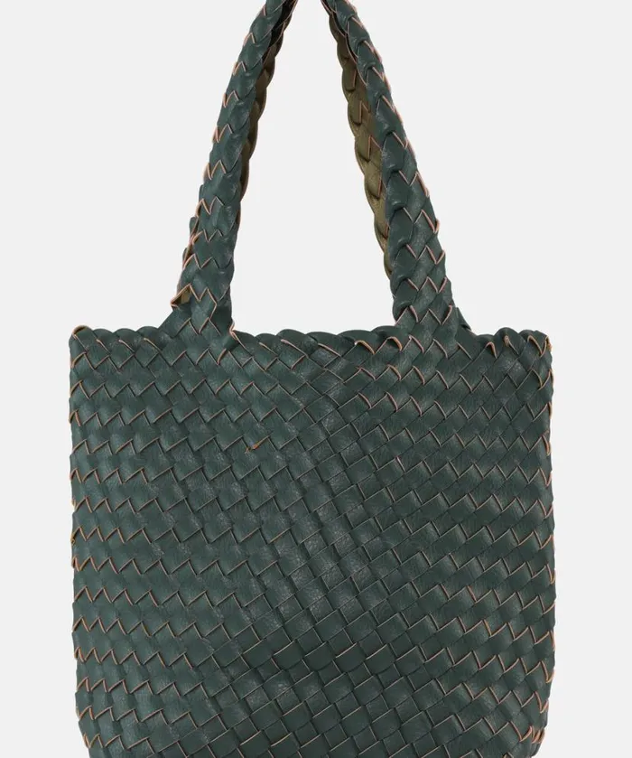 Accessories Ilse Jacobsen Bags Tote Bag 8211 Beetle Dark Green Metallic