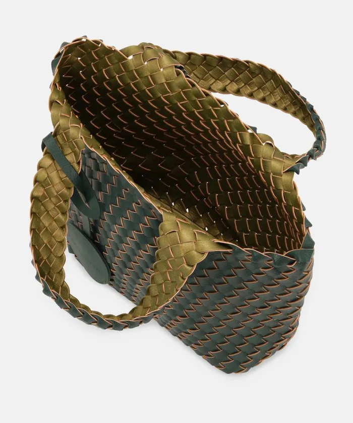 Accessories Ilse Jacobsen Bags Tote Bag 8211 Beetle Dark Green Metallic