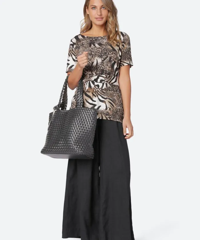 Accessories Ilse Jacobsen Bags Tote Bag 8211 Black Gun Metal