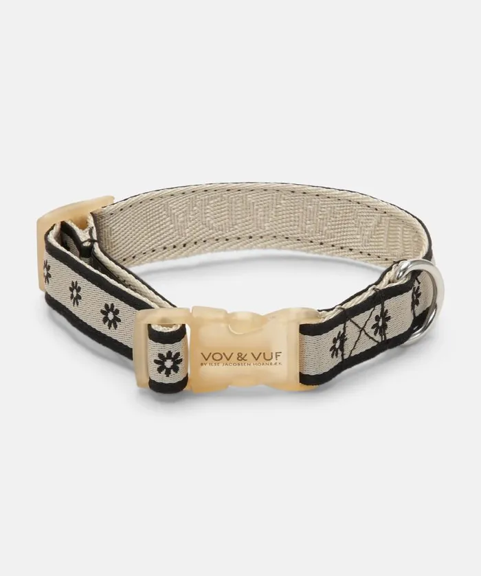 Accessories Ilse Jacobsen Vov and Vuf Dog Collar W Flowers 8211 Platin