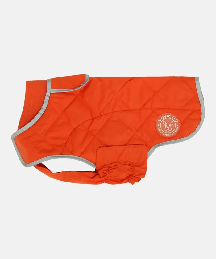 Accessories Ilse Jacobsen Vov and Vuf Dog Quilt Coat 8211 Warm Orange