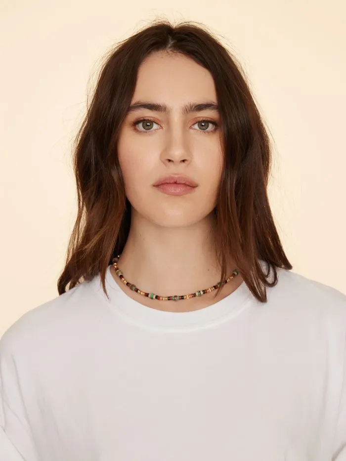 Accessories Women Gachon Pothier Ocre Turquoise Doli Necklace XRENA Accessories Women Gachon Pothier Ocre Turquoise Doli Necklace XRENA