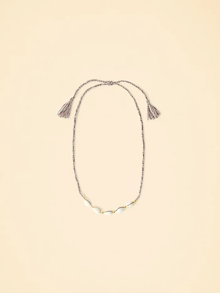 Accessories Women XRENA Black Cari Stone Necklace