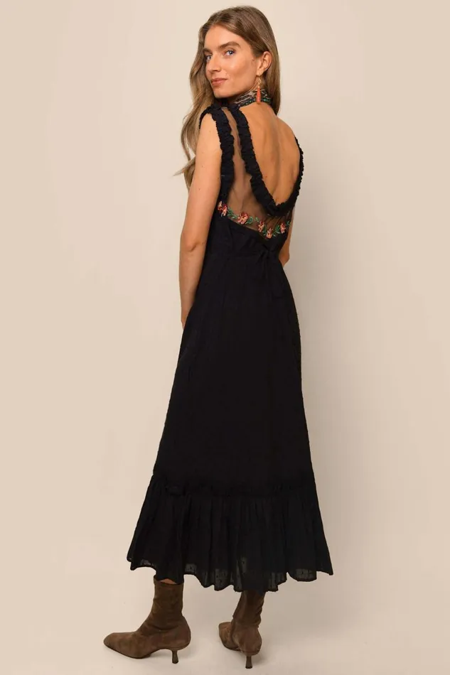 Adela Black Women RIXO Dresses