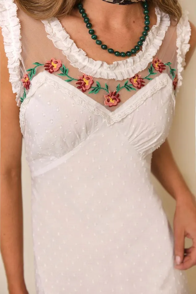 Adela White Women RIXO Dresses