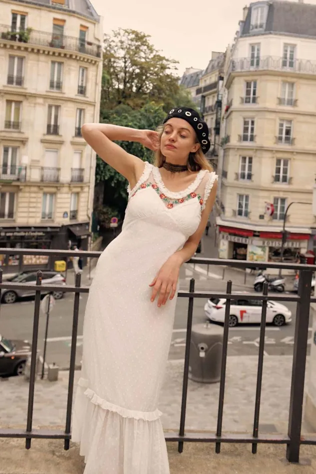 Adela White Women RIXO Dresses