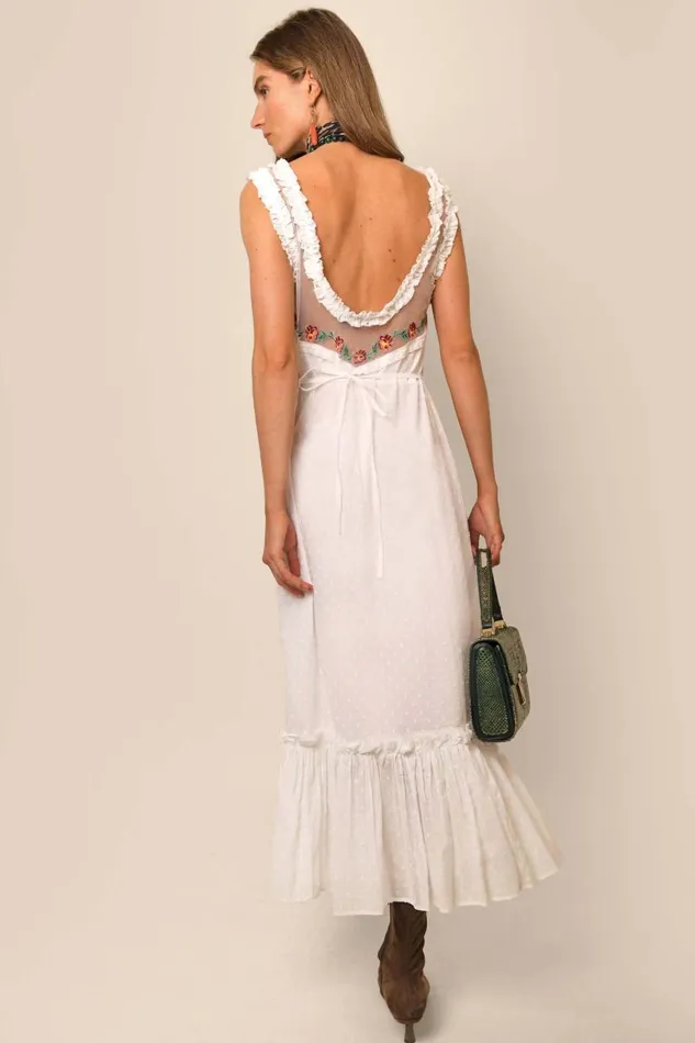 Adela White Women RIXO Dresses