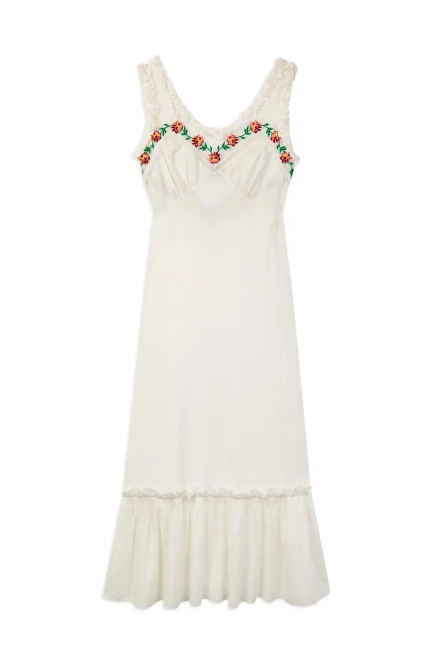 Adela White Women RIXO Dresses