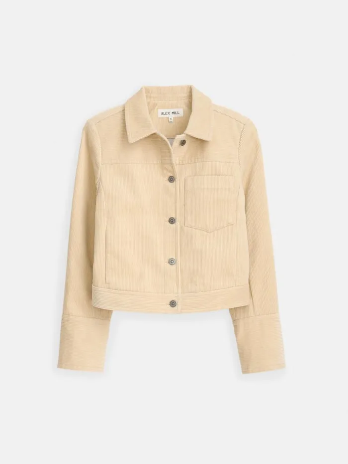 Alex Mill Camden Jacket In Corduroy Light Bone Women Jackets Outerwear
