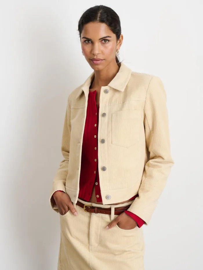 Alex Mill Camden Jacket In Corduroy Light Bone Women Jackets Outerwear