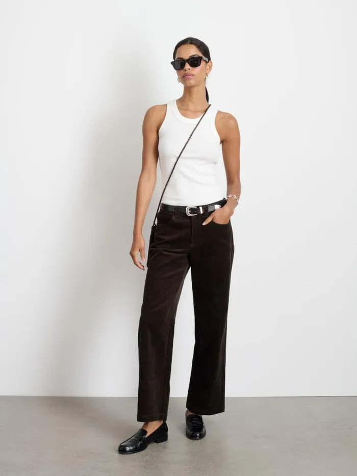 Alex Mill Camden Pant In Corduroy Chocolate Women Pants
