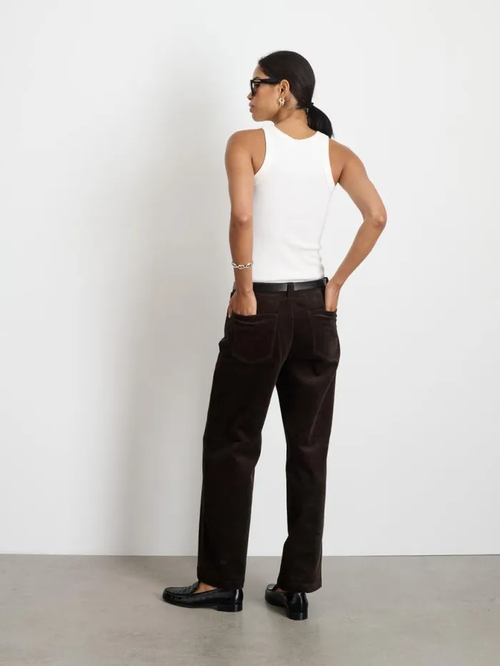 Alex Mill Camden Pant In Corduroy Chocolate Women Pants