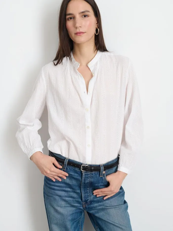 Alex Mill Cari Top White Women Shirts Tops