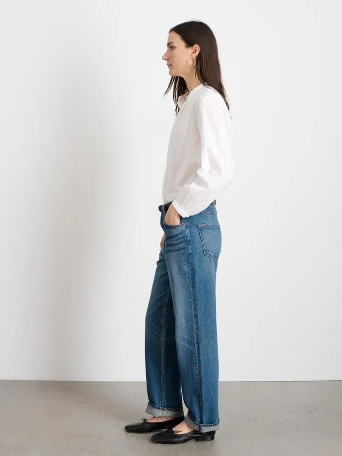 Alex Mill Cari Top White Women Shirts Tops