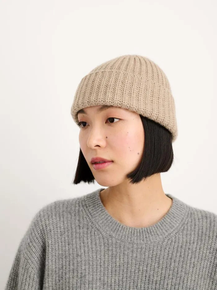 Alex Mill Cashmere Beanie Gravel Men Accessories