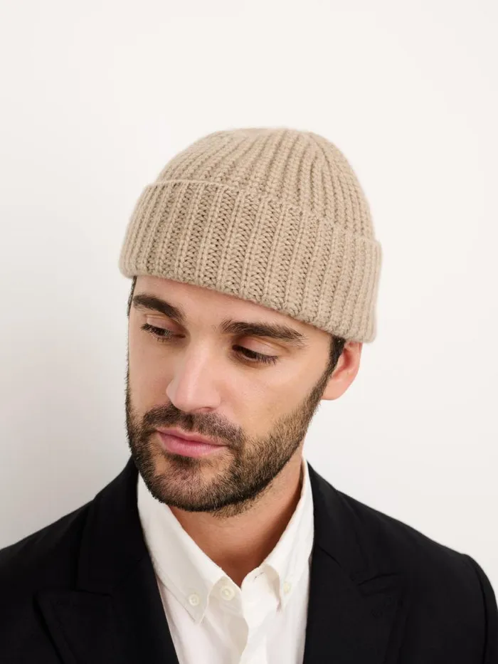Alex Mill Cashmere Beanie Gravel Men Accessories