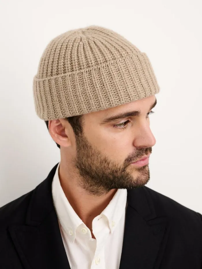 Alex Mill Cashmere Beanie Gravel Men Accessories
