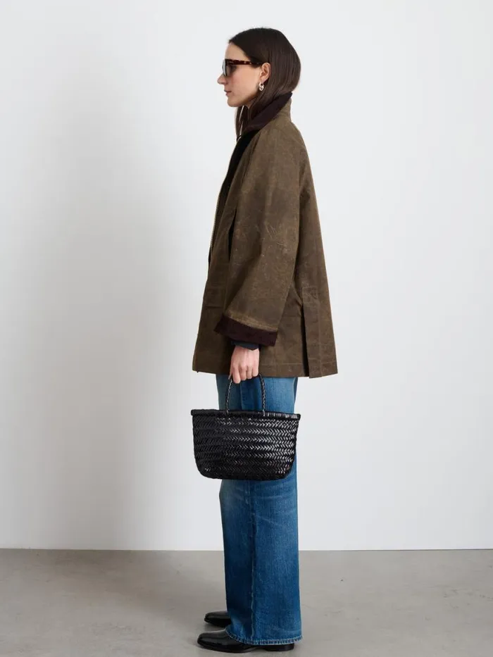 Alex Mill Chiltern Street Jacket In Waxed Cotton Brown Women Jackets Outerwear