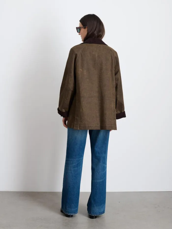 Alex Mill Chiltern Street Jacket In Waxed Cotton Brown Women Jackets Outerwear