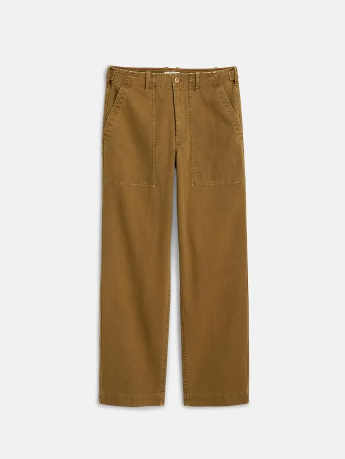 Alex Mill Field Pant In Herringbone Dark Khaki Men Pants
