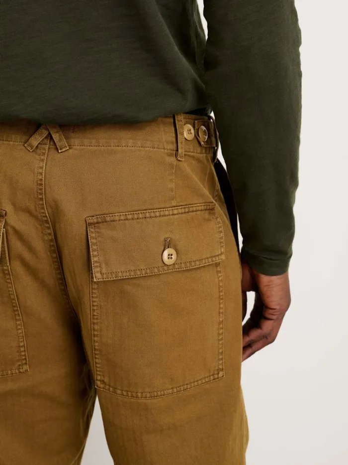 Alex Mill Field Pant In Herringbone Dark Khaki Men Pants
