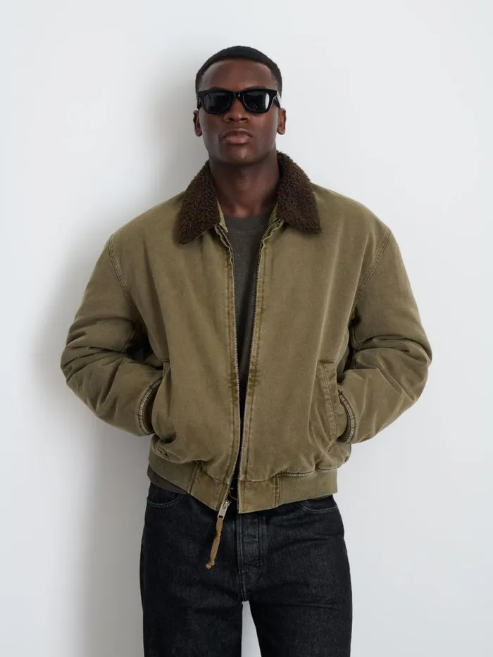 Alex Mill Flight Jacket In Canvas Men Jackets Coats