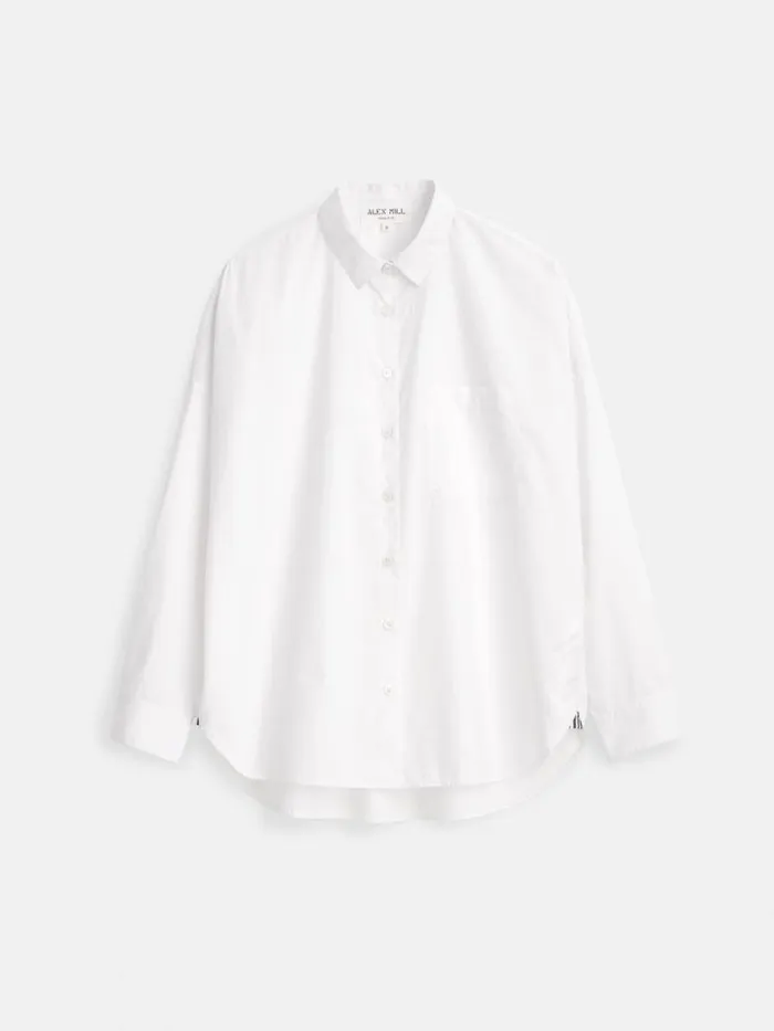Alex Mill Jo Shirt In Cotton Poplin White Women Shirts Tops