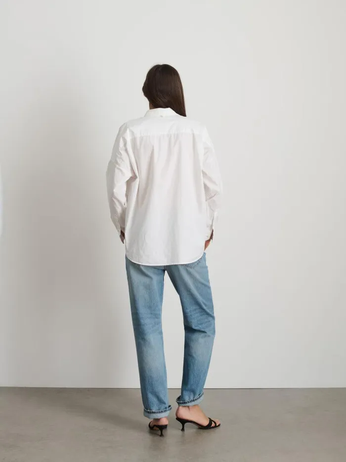 Alex Mill Jo Shirt In Cotton Poplin White Women Shirts Tops