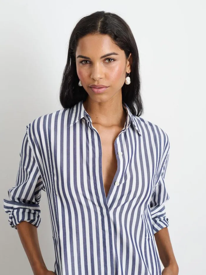 Alex Mill Jules Dress In Wide Stripe Women Dresses Skirts