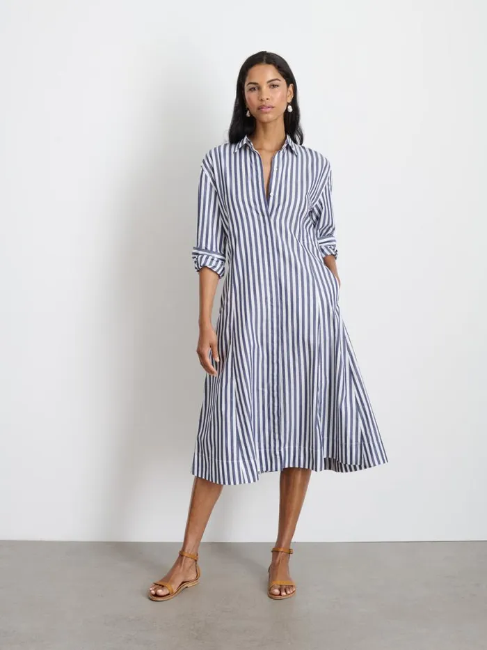 Alex Mill Jules Dress In Wide Stripe Women Dresses Skirts