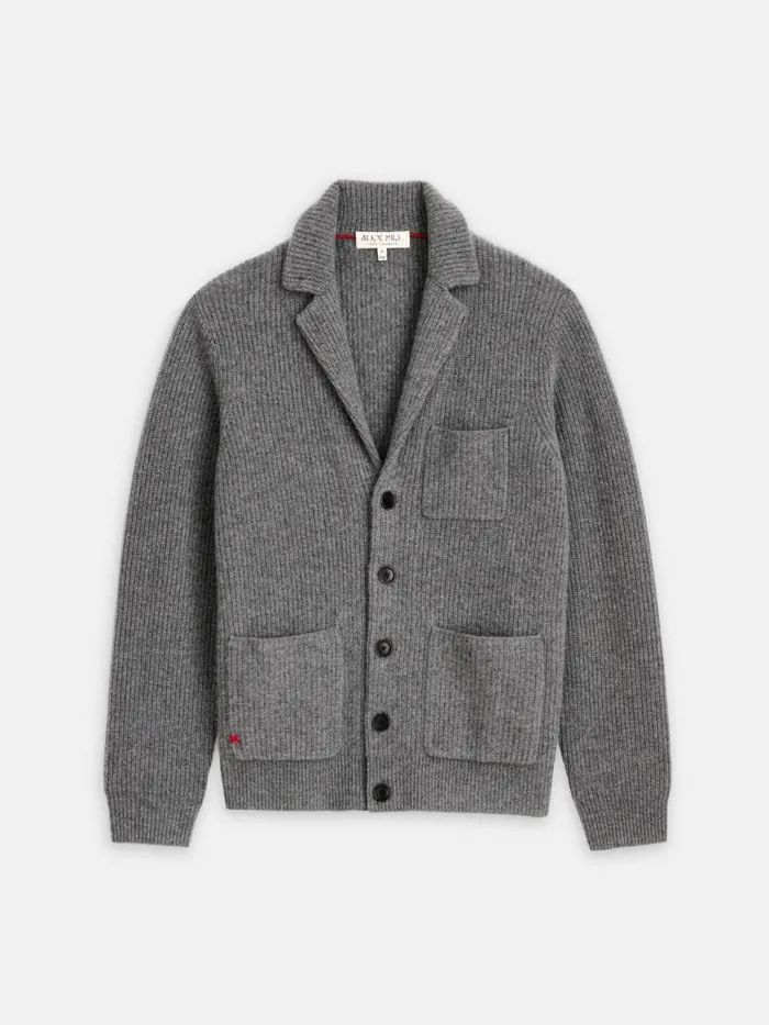 Alex Mill Mitchell Cardigan In Washed Cashmere Heather Pewter Men Sweaters Sweatshirts Alex Mill Mitchell Cardigan In Washed Cashmere Heather Pewter Men Sweaters Sweatshirts