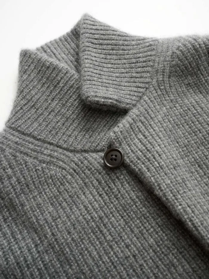 Alex Mill Mitchell Cardigan In Washed Cashmere Heather Pewter Men Sweaters Sweatshirts