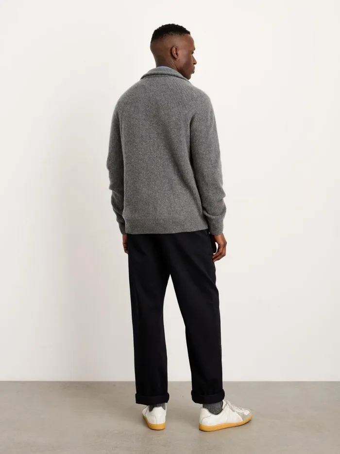 Alex Mill Mitchell Cardigan In Washed Cashmere Heather Pewter Men Sweaters Sweatshirts