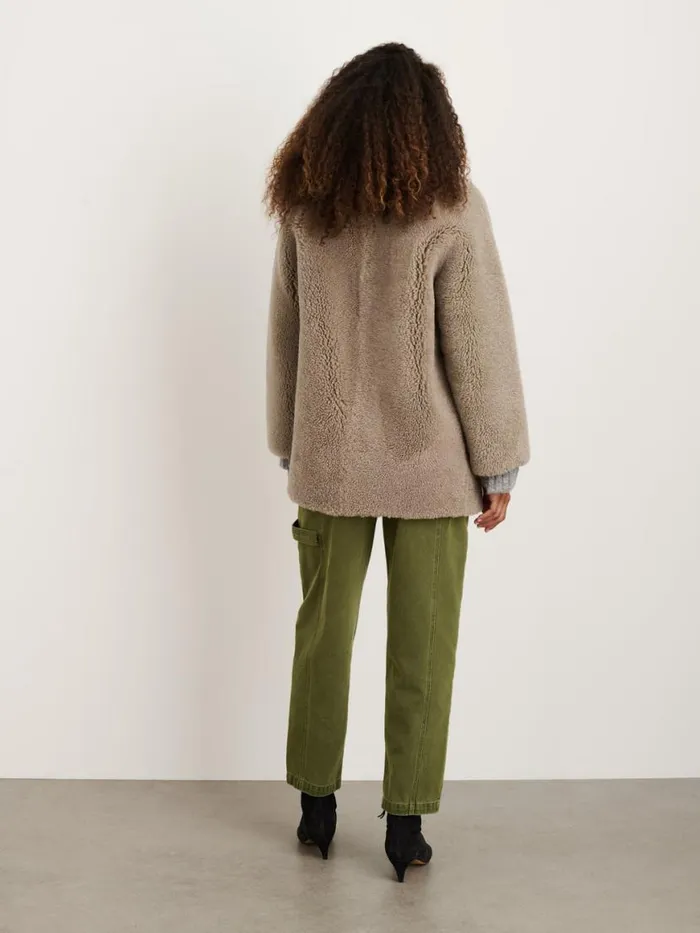 Alex Mill Owen Barry X Alex Mill Mae Shearling Coat Women Jackets Outerwear