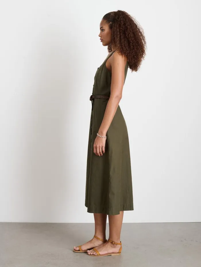 Alex Mill Piper Dress Military Olive Women Dresses Skirts Alex Mill Piper Dress Military Olive Women Dresses Skirts