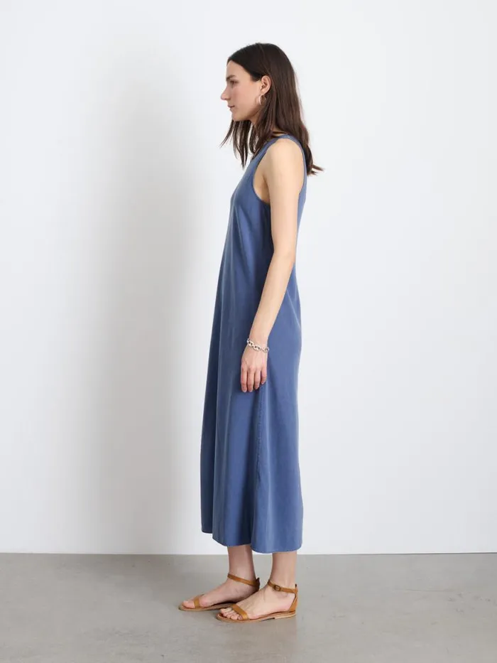 Alex Mill Scarlett Slip Dress Dusty Blue Women Dresses Skirts
