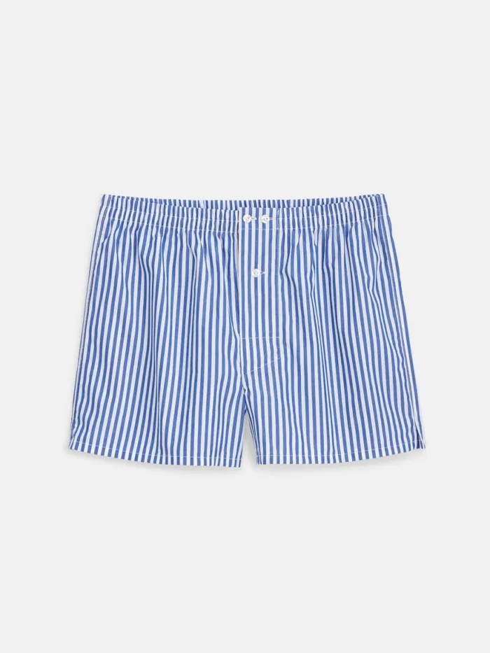 Alex Mill Schostal X Alex Mill Boxer Shorts Navy Stripe Men Pajamas Slippers