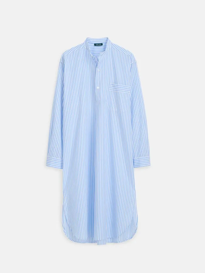 Alex Mill Schostal X Alex Mill Nightshirt Sky Blue Stripes Women Pajamas Slippers
