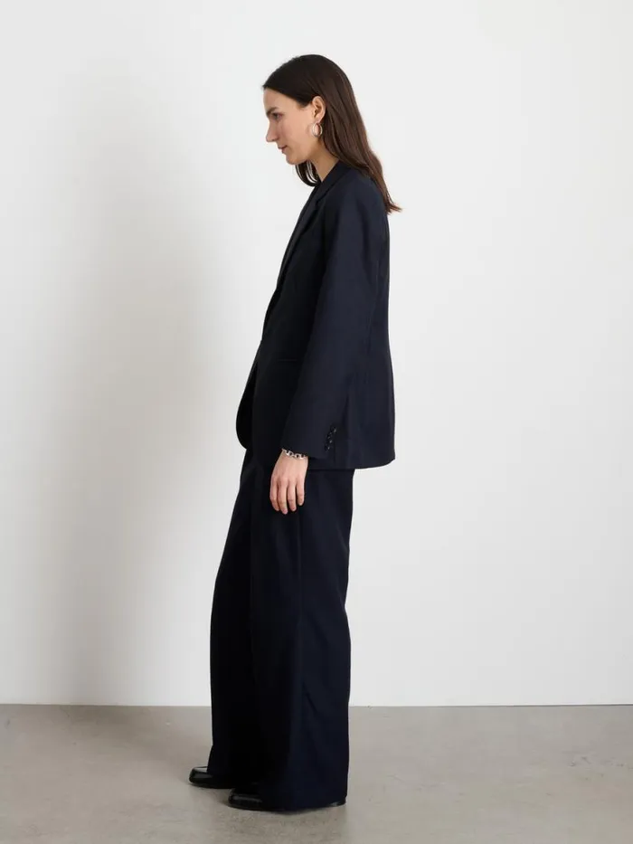 Alex Mill Soho Blazer In Wool Dark Navy Women Set Dressing