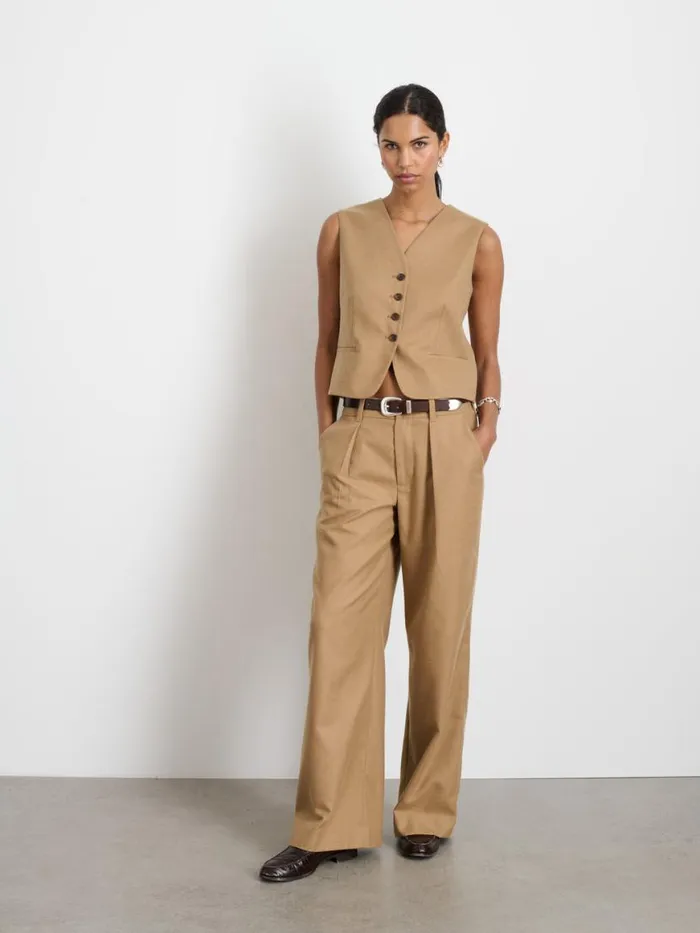 Alex Mill Soho Vest In Wool Camel Women Set Dressing Alex Mill Soho Vest In Wool Camel Women Set Dressing