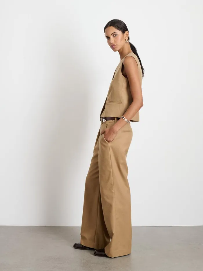Alex Mill Soho Vest In Wool Camel Women Set Dressing Alex Mill Soho Vest In Wool Camel Women Set Dressing