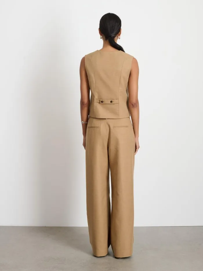 Alex Mill Soho Vest In Wool Camel Women Set Dressing Alex Mill Soho Vest In Wool Camel Women Set Dressing