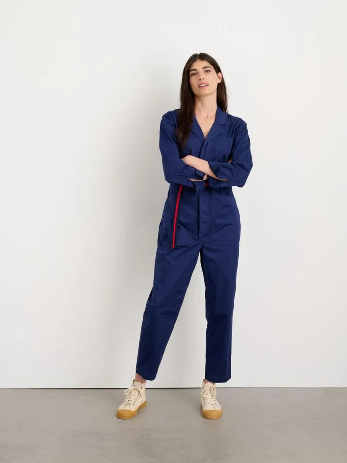 Alex Mill Standard Jumpsuit In Cotton Twill Dark Navy Women Jumpsuits