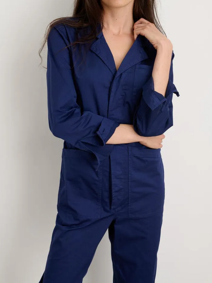 Alex Mill Standard Jumpsuit In Cotton Twill Dark Navy Women Jumpsuits