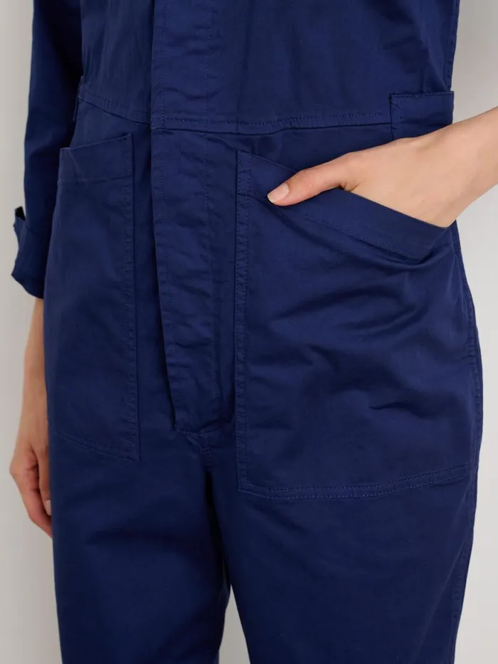 Alex Mill Standard Jumpsuit In Cotton Twill Dark Navy Women Jumpsuits