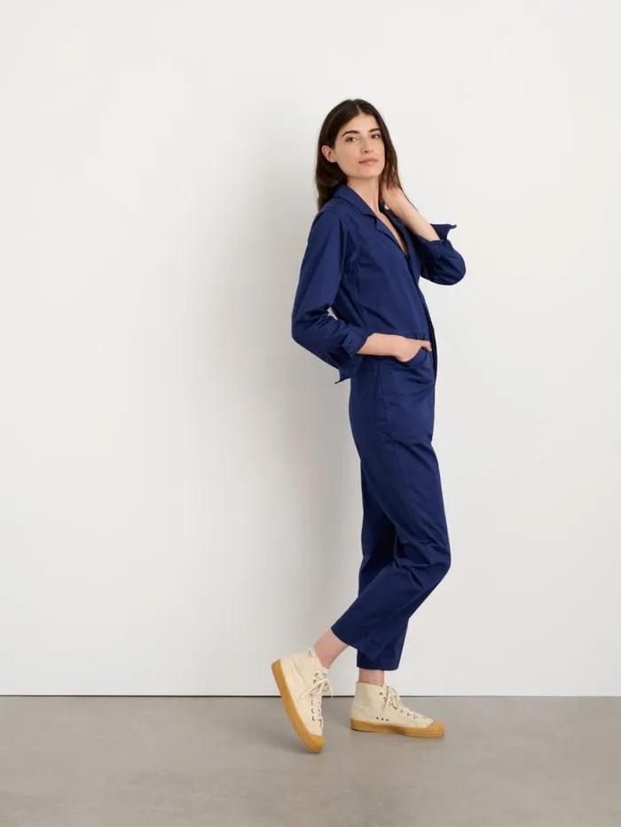 Alex Mill Standard Jumpsuit In Cotton Twill Dark Navy Women Jumpsuits